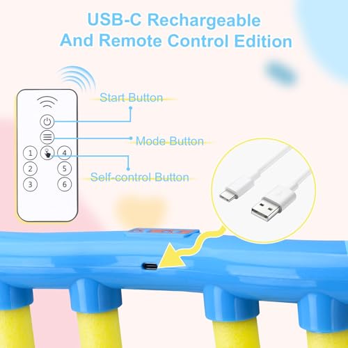 OCES Reflex Stick Game, Reflex Sticks Reaction Training Hand Speed Challenge Game, Upgrade Hand Eye Coordination Training Catching Toy Remote Control 3 Adjustable Speed (Standard) - color: Standard Blue