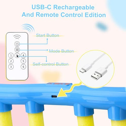 OCES Reflex Stick Game, Reflex Sticks Reaction Training Hand Speed Challenge Game, Upgrade Hand Eye Coordination Training Catching Toy Remote Control 3 Adjustable Speed (Standard) - color: Standard Blue