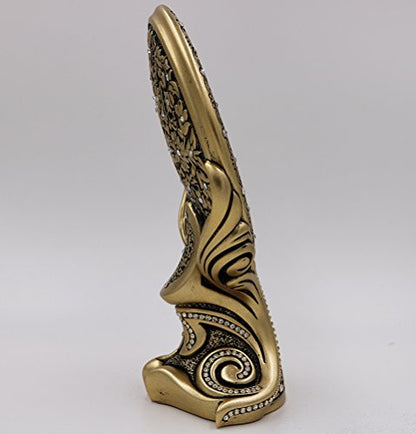 Islamic Home Table Decor Showpiece Bookend Oval Allah Muhammad Ayatul Kursi Showpiece Eid Ramadan Gift (Allah)