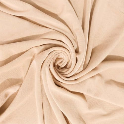 Instant Hijab Ready To Wear Hijab Scarf for Women Soft Long Muslim Jersey Hijabs Head Scarf for Prayer Abaya - color: Beige