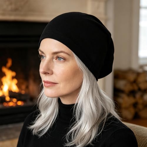 2Pcs Muslim Under Scarf Hijab Cap - Stretchy Breathable Undercap for Muslim Women - Non-Slip Head Wrap Head Covering Beanie for Hijab Wearer
