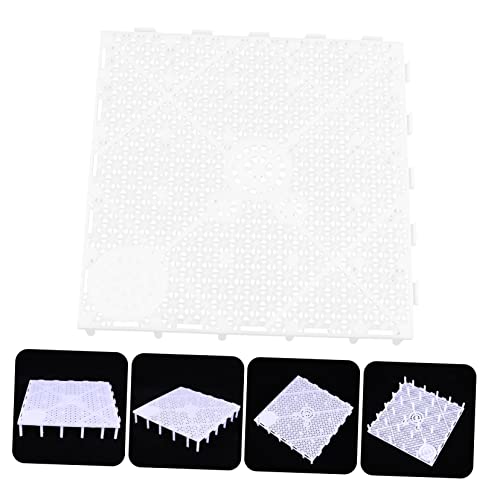 COLLBATH 10pcs Aquarium Filtering Plates Sand Divider Board for Fish Tank Easy to Install Bottom Pad High Water Permeability Splicing Combination for Custom Aquatic Environment