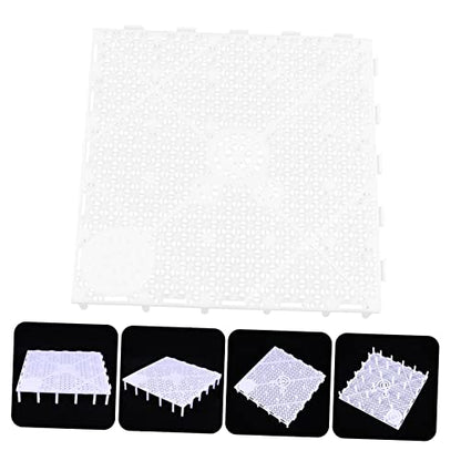 COLLBATH 10pcs Aquarium Filtering Plates Sand Divider Board for Fish Tank Easy to Install Bottom Pad High Water Permeability Splicing Combination for Custom Aquatic Environment