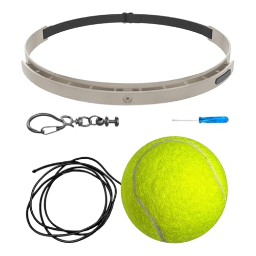 Boxing Ball with Headband - Wearable Punching Speed,Silicone Headband Boxing Trainer Ball,for Living Room Bedroom Dormitory Gym Men Women Beginners Teens - color: tennis