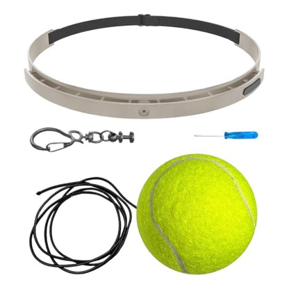 Boxing Ball with Headband - Wearable Punching Speed,Silicone Headband Boxing Trainer Ball,for Living Room Bedroom Dormitory Gym Men Women Beginners Teens - color: tennis