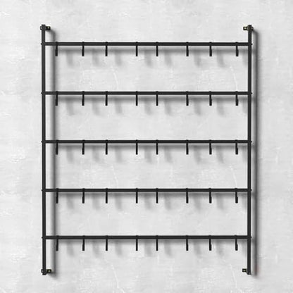 Commercial Retail Display Rack, Large Boxing Glove Dryer for Boxing Gym/Fitness Studio/Training Classroom, Black Powder Coated Storage Rack with Metal Hook,155x170cm/29.5x66.9 - size: 155x170cm/29.5x66.9