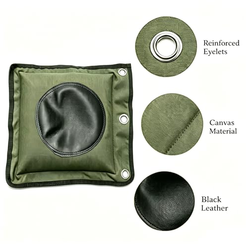 ZooBoo Wing Chun Wall Bag Canvas Leather Striking Pad for Kung Fu | Heavy-Duty Canvas And PU Leather Construction Is Designed For Long-Lasting Martial Arts Practice