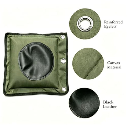 ZooBoo Wing Chun Wall Bag Canvas Leather Striking Pad for Kung Fu | Heavy-Duty Canvas And PU Leather Construction Is Designed For Long-Lasting Martial Arts Practice