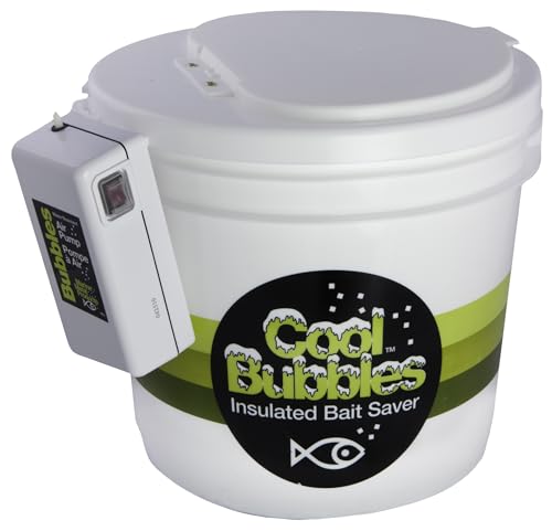 Marine Metal B-3 Bubbles Live Bait Aerator, Water Resistant Air Pump, Portable & Battery Powered