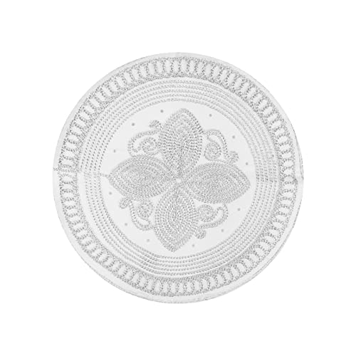 Mens Muslim Hat Islamic Prayer Cap, Muslim Eid Prayer Embroidered Kufi Fat Ramadan Mosque Arab Indian Prayer Cap - color: White