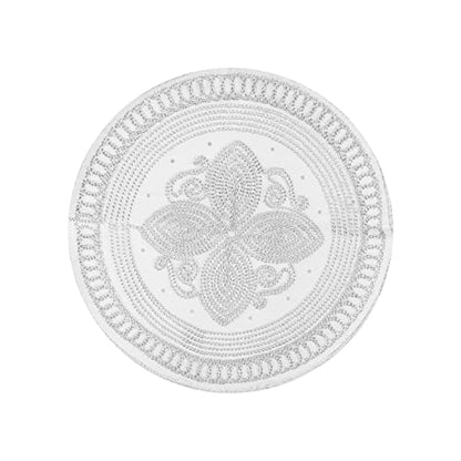 Mens Muslim Hat Islamic Prayer Cap, Muslim Eid Prayer Embroidered Kufi Fat Ramadan Mosque Arab Indian Prayer Cap - color: White