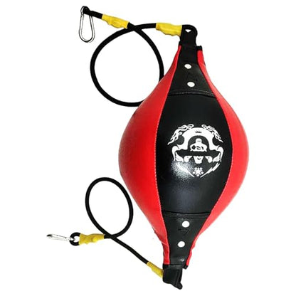 Speed Bag Stable Speed Reactive Full Body Boxing | Speed Training Boxing Ball for Home Gym, Indoor Fitness, Punching Bag Workout, Men Women Stress Relief, Cardio - color: Black red