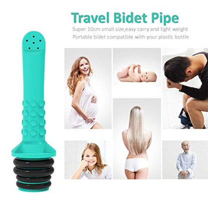 2PCS Backpacking Bidet - Portable Bidet for Toilet - Travel Bidets , Universal Shower Pipe for Traviling, Compatible with Every Bottle. Discreet,Ecological,Mini, Elderly,Sprayer,Personal,Handheld - color: 2pcs-pocket Bidet