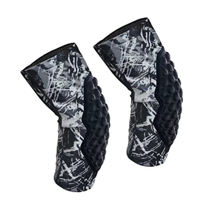 Topeter Protective Knee Pads, Compression Leg Sleeves with Crash Cushion for Running, Cycling, Softball, Golf, 1 Pair (Grey XXL) - color: Grey, size: XX-Large