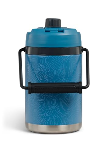 Igloo Trailmate Hybrid 54 oz Insulated Water Bottle, Large Sports Water Jug, Beverage Cooler, Modern Blue - color: Modern Blue