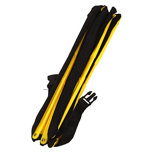 Agility Speed Training Fixed Ladder for Football Basketball, Sturdy Material Increase Your Speed for Athletes, Yellow Black Color