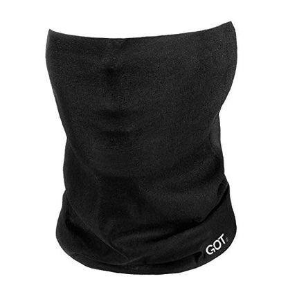 Fishing Face Mask Neck Gaiter - UV Sun Protection Cover for Men Women | Moisture-Wicking, Quick-Drying, Lightweight, Camo Design, Multi-Style Headwear, SPF Sun Shield - color: Midnight Black