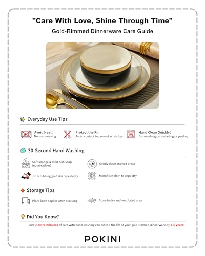 Pokini Porcelain Dinnerware Sets, 12 Piece Luxury China Plates and Bowls Sets, Green Dishes Set Gold Rim for Wedding Anniversary Birthday, Modern Dinner Plates Set - color: Green