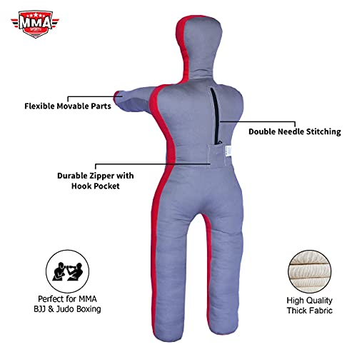 MMA Sports Kids Grappling Dummy MMA BJJ Jiu Jitsu Karate Kick Boxing Throwing Practice Dummies for Children - 4 FT -UNFILLED