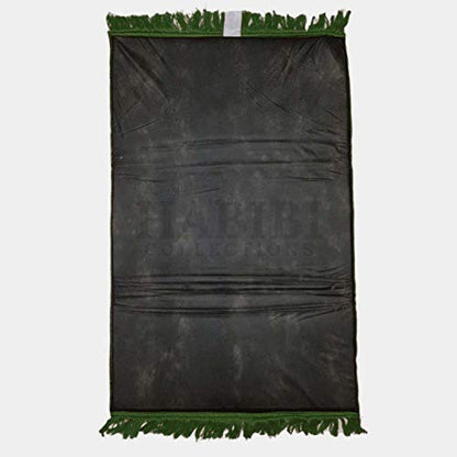 GREEN COLOUR 1" thick SOFT SPONGE PADDED PRAYER MAT RUG musallah(27"x 43") 800g.ADULT SIZE