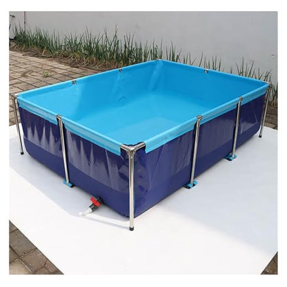 Durable Foldable Fish Tank for Outdoor Use - 3x1x0.6m Temporary Koi Pond, Canvas Aquarium for Turtles, Easy Setup Pool for Farming and Aquaculture. - size: 3*1*0.6m