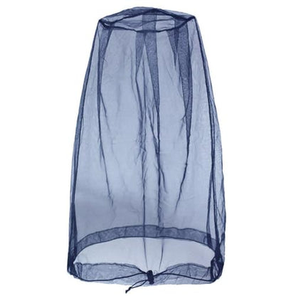 Practical Head Covers with Fine Density Mesh Antibug Head Net for Women Men Unisex Hiking Camping Fishing Accessories Gnat - color: Navy Blue With Top