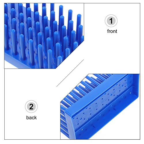 ULTECHNOVO 1pc Plastic Test Tube Stand Laboratory Test Tube Rack Drying Rack Blue Glass Plate Strong Lightweight Easy to Store