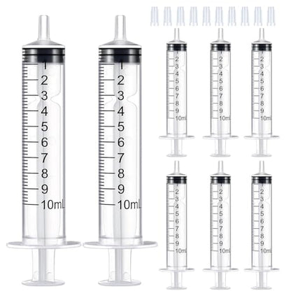 10ml Syringe for Liquid,Syringe Without Needle,Sterile Individually Packed 20pcs. - size: 10ml-20pcs