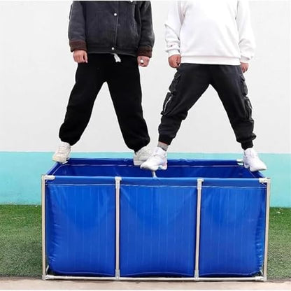 Foldable PVC Fish Pond for Koi & Turtles - 0.7mm Canvas Outdoor/Indoor Temporary Holding Tank, Durable Water Storage Pool (3m x 1m x 0.8m) - size: 3*1*0.8m