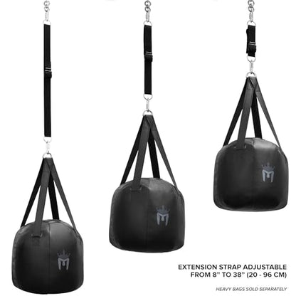Meister Mounting Extension Strap w/Swivel & Carabiners for Hanging Heavy Bags