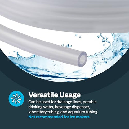 Eastman 1/4 Inch ID (3/8 Inch OD) PVC Clear Vinyl Tubing, 20 Foot Length, 98563 - size: 1/4 in. ID x 3/8 in. OD, style: 20 Ft.