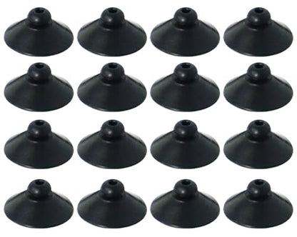 16Pcs Black Rubber Aquarium Suction Cups, Fish Tank Accessories for Pump, Line, Aeration Setup