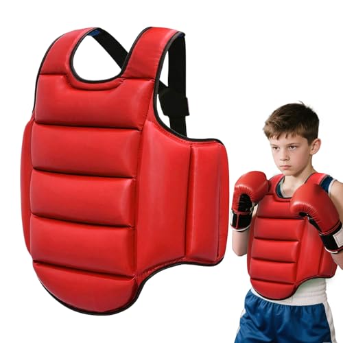 Boxing Chest Guard Reversible Kickboxing Chest Guard | Breathable Body Protection Pad Sparring Training Accessories Martial Arts Competition - size: Small