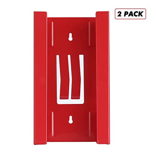 CASOMAN 2-Pack Magnetic Glove & Tissue Dispenser, Black & Red, 8LB Capacity, Wall Mount, Glove Box Holder - color: 2pcs (Red&black)