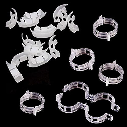 Spencer 200 Pcs Plant Support Clips - 100 Pcs Tomato Vine Clips (1.18” Inner Diameter) and 100 Pcs Plant Bender (1.57” in Length) for Garden Plants Fruits Vegetables - size: 100 Pcs + 100 Pcs
