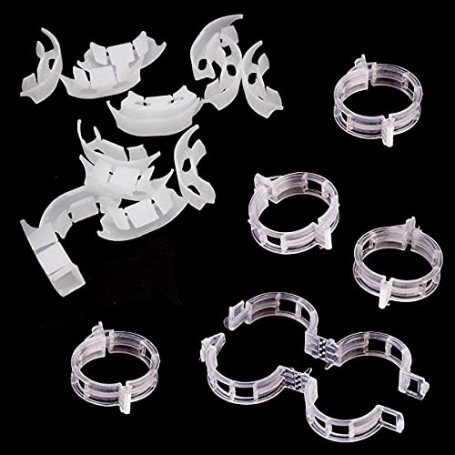 Spencer 200 Pcs Plant Support Clips - 100 Pcs Tomato Vine Clips (1.18” Inner Diameter) and 100 Pcs Plant Bender (1.57” in Length) for Garden Plants Fruits Vegetables - size: 100 Pcs + 100 Pcs