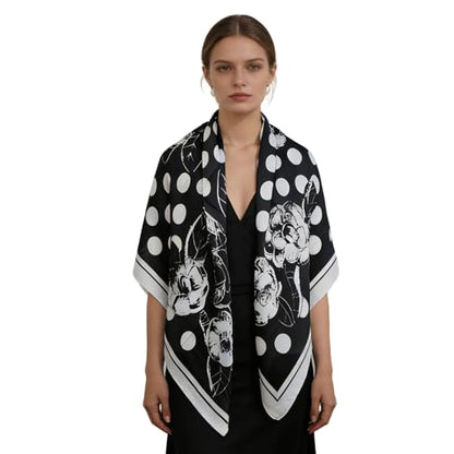 43" Large Square Scarf Fashion Scarves Hair Wrapping Scarfs Night Sleeping Headscarf for Women B07 - color: B0711