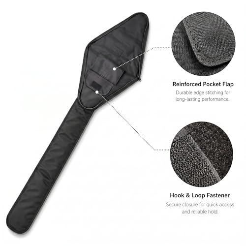 HEMA Sword Bag, 1680D Polyester HEMA Bag for Longsword, Saber, Rapier and Training Weapons, Padded Sword Carrying Case with Shoulder Strap, Black, (Two Sword Basic) - size: One Sword
