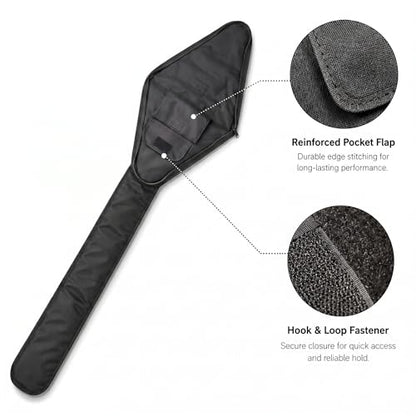 HEMA Sword Bag, 1680D Polyester HEMA Bag for Longsword, Saber, Rapier and Training Weapons, Padded Sword Carrying Case with Shoulder Strap, Black, (Two Sword Basic) - size: One Sword