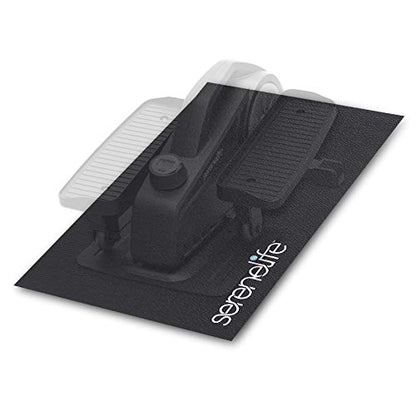 Elliptical Fitness Exercise Equipment Mat - Exercise Machine Floor Mat, Elliptical Mat, Fitness Mat, Gym Mat, Jump Rope Mat w/Durable with Non-Slip Texture - SereneLife SLELMAT5