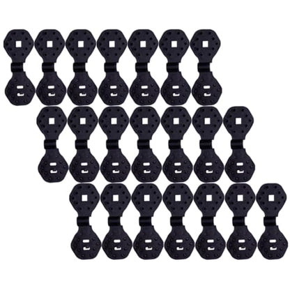 Ciieeo 100pcs Sunshade Clips and Reusable Mesh Buckles for Garden Greenhouse, round Tarp Clips with Strong Grip, Outdoor Shade Cloth Clamps for Backyard and Farming Structures