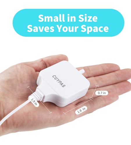 Aquarium Air Pump Mini Fish air Pump Super Quiet Fish Bowl air Pump for Up to 10 Gallon Fish Tank 1.5 Watts 310ml/min - color: White Square-Basic Kit