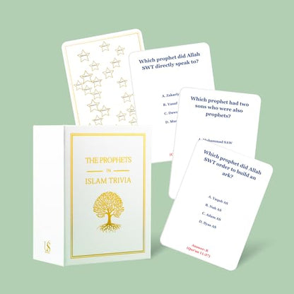 The Prophets in Islam Trivia Cards | Islamic Card Games | Premium Quality | Magnetic Box | Gifts for Muslims - style: The Prophet in Islam Trivia
