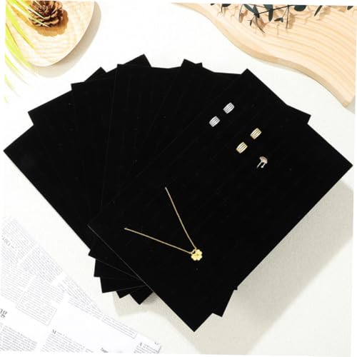 4pcs Black Sponge Organizer Box Inserts Soft Jewelry Display Cushion for Multifunctional Storage for Nail Art Accessories and Small Items Elegant Design for Easy Access
