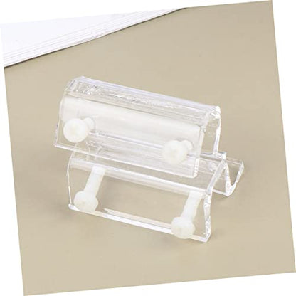 BESPORTBLE 4pcs Acrylic Fish Tank Cover Holder Bracket Practical Support Tool for Open Aquariums Turtle Tanks and Pet Stable and Easy to Install