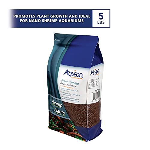 Aqueon Plant and Shrimp Aquarium Substrate, 5 Pound, 4 Count - size: 5 Pounds, 4 Count
