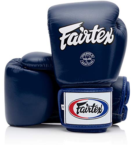 Fairtex BGV1 무에타이 복싱 트레이닝 스파링 장갑 남성, 여성, 아동용 | 프리미엄 품질, 경량 및 충격 흡수 복싱 장갑 - color: 블루., size: 12온스