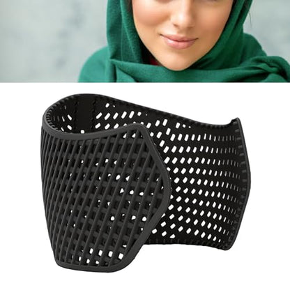 POCREATION Nylon Hijab Grip Band, Non Slip Elastic Headband Hair Fixing Tool for Under Scarf Daily Sports