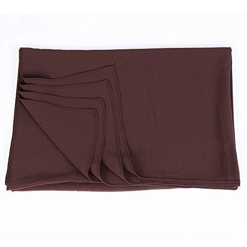 Yeieeo Chiffon Head Wraps for Women - Solid Color Fashion Bubble Chiffon Scarf Hijab - color: Coffee