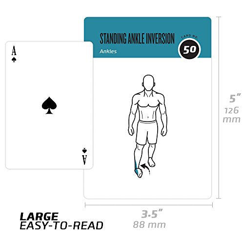 NewMe Fitness Stretching Workout Cards, Instructional Fitness Deck for Women & Men, Beginner Fitness Guide to Training Exercises at Home or Gym - style: Stretching